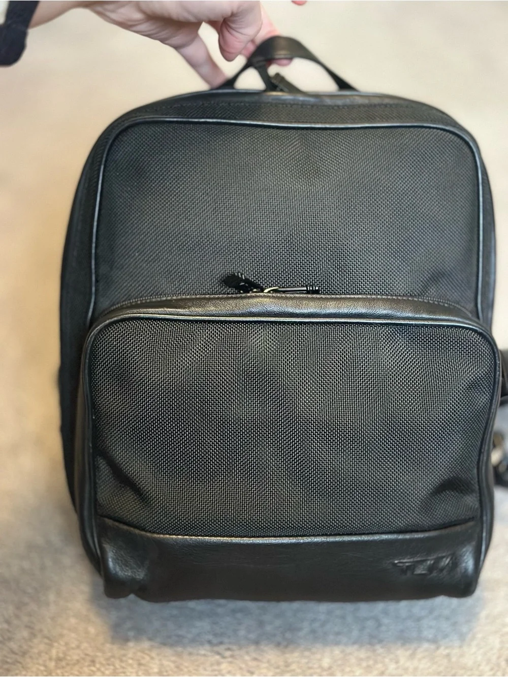 TUMI Black Backpack Sleek Everyday Carry GUC